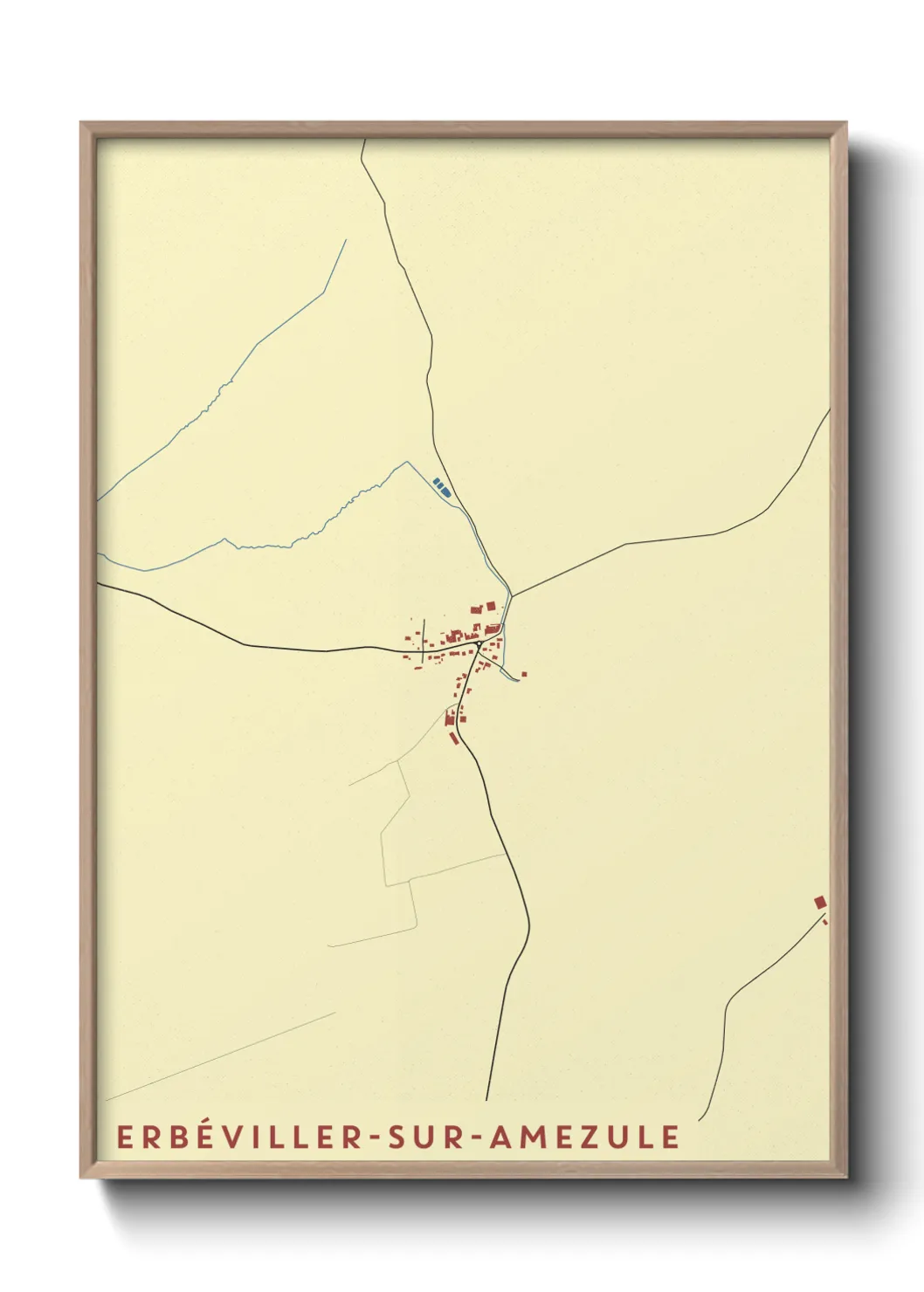 Un poster carteErbéviller-sur-Amezule