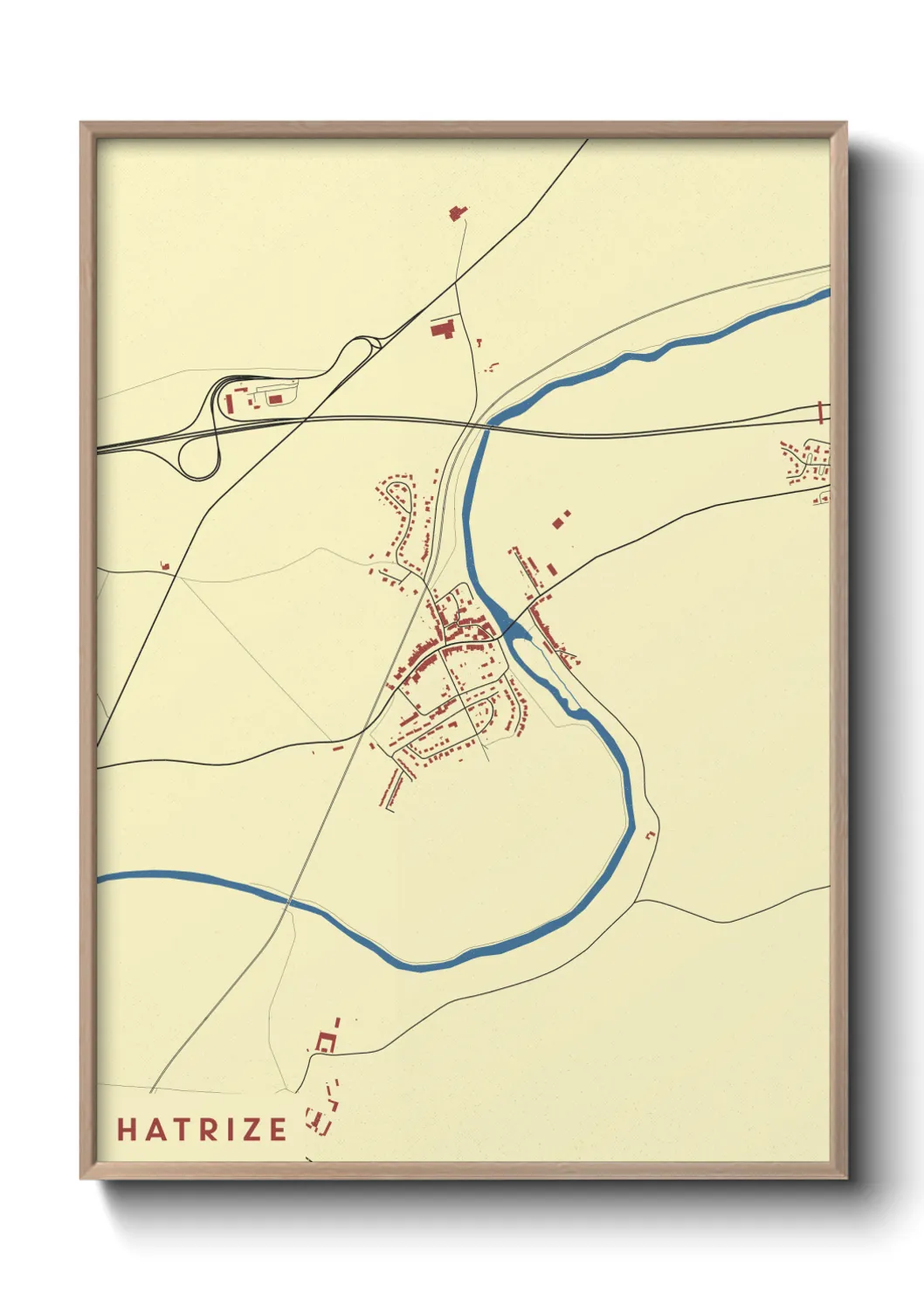 Une affiche de carte sur Hatrize