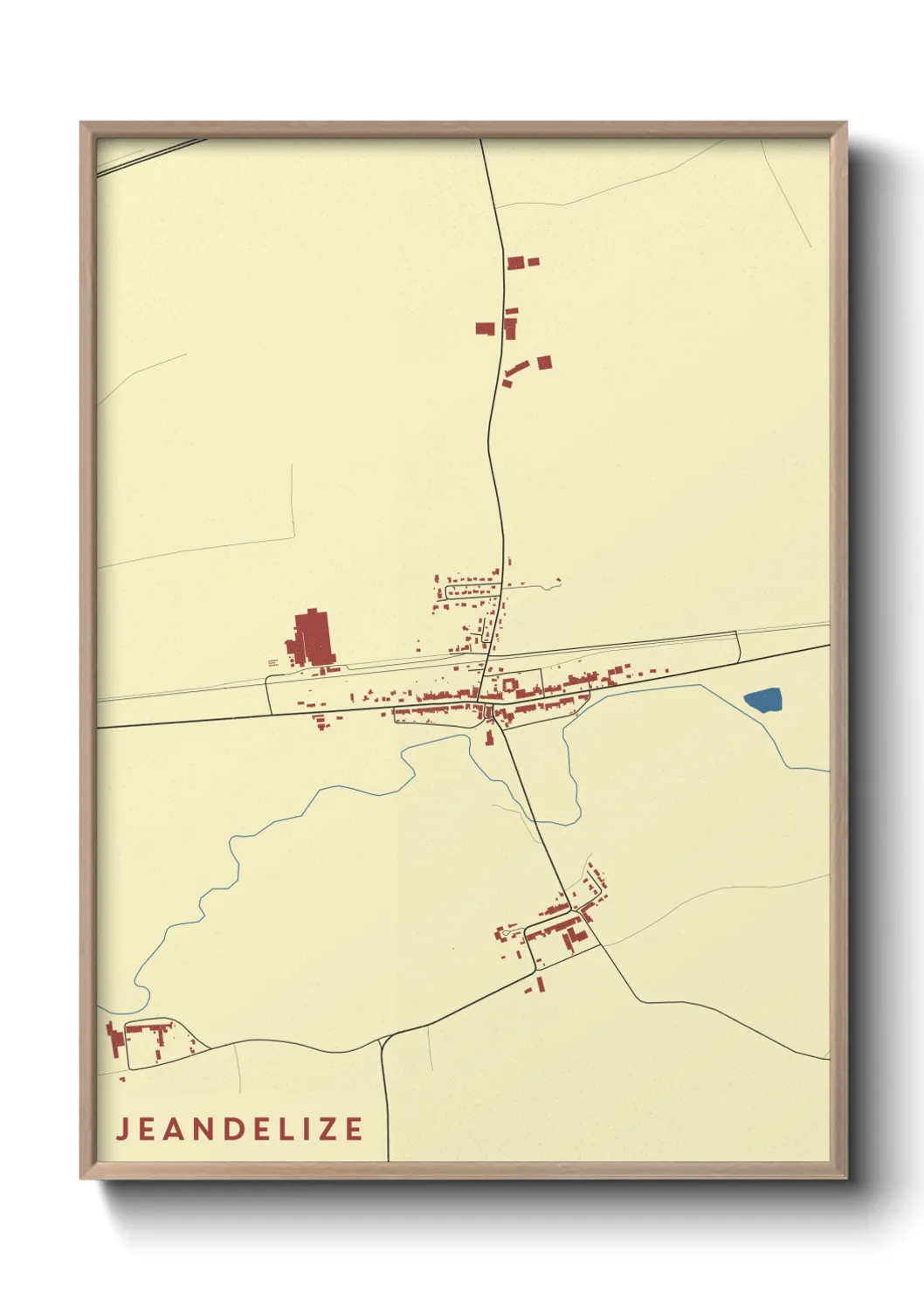 Une affiche de carte sur Jeandelize