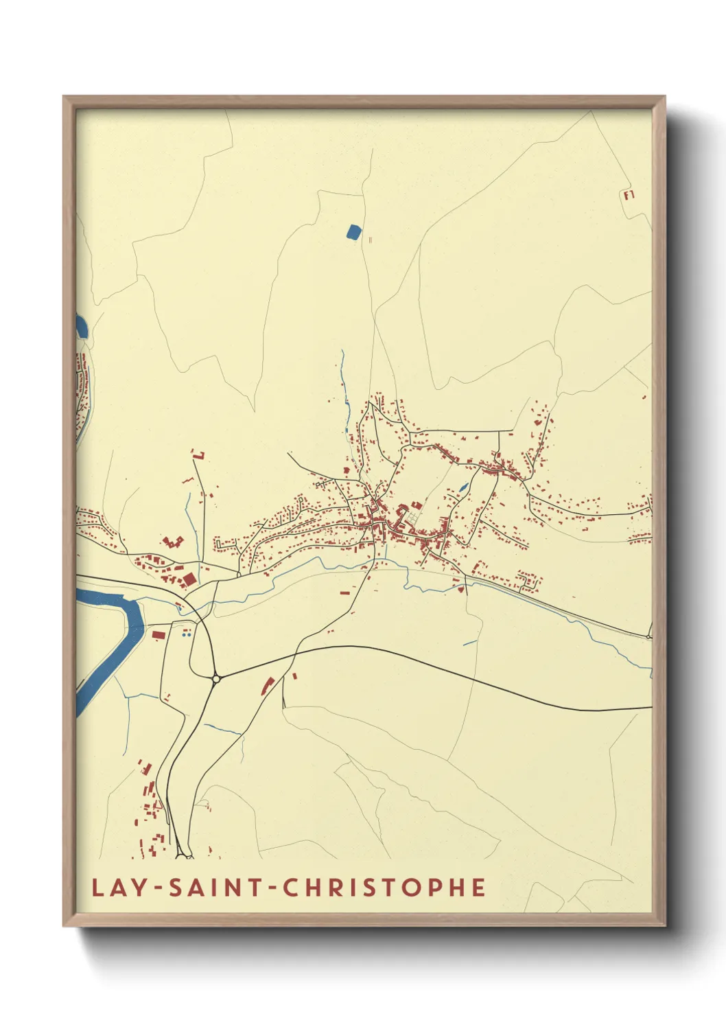 Un poster carteLay-Saint-Christophe