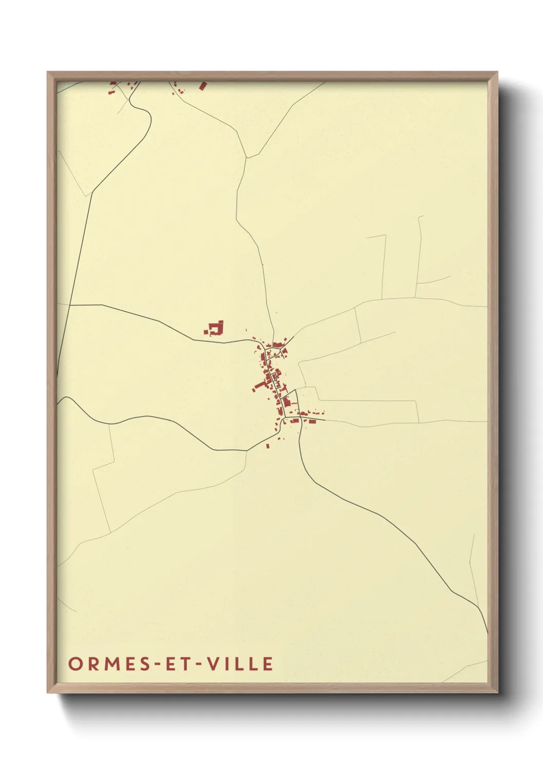 Un poster carteOrmes-et-Ville