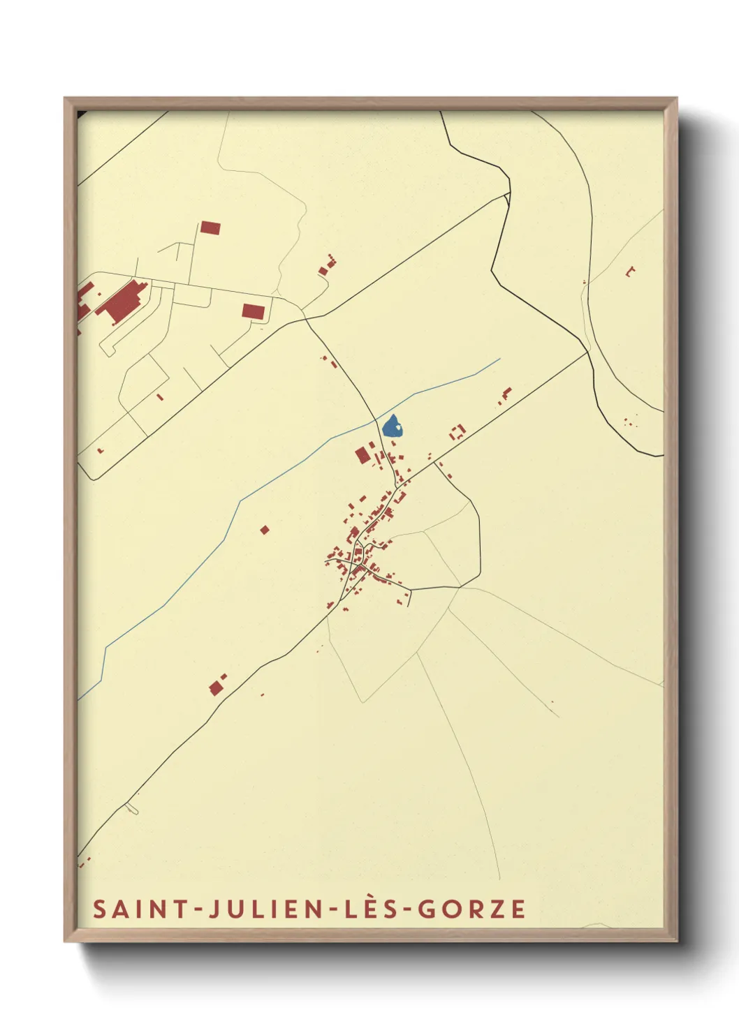 Un poster carteSaint-Julien-lès-Gorze