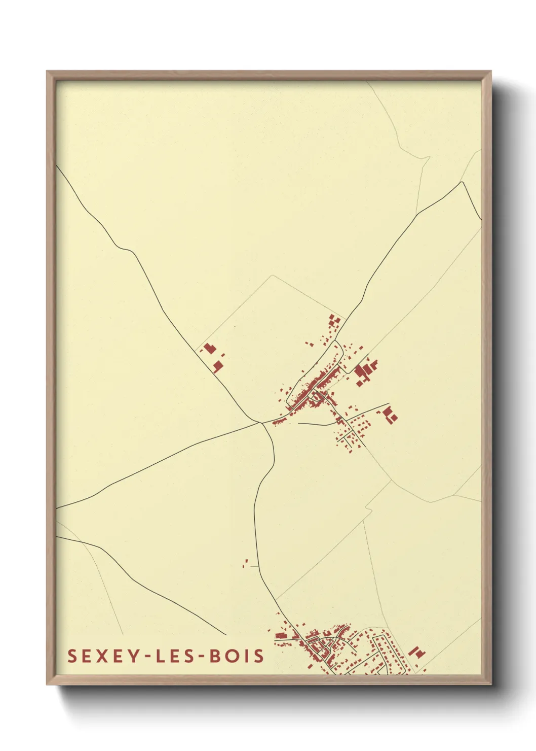 Un poster carteSexey-les-Bois