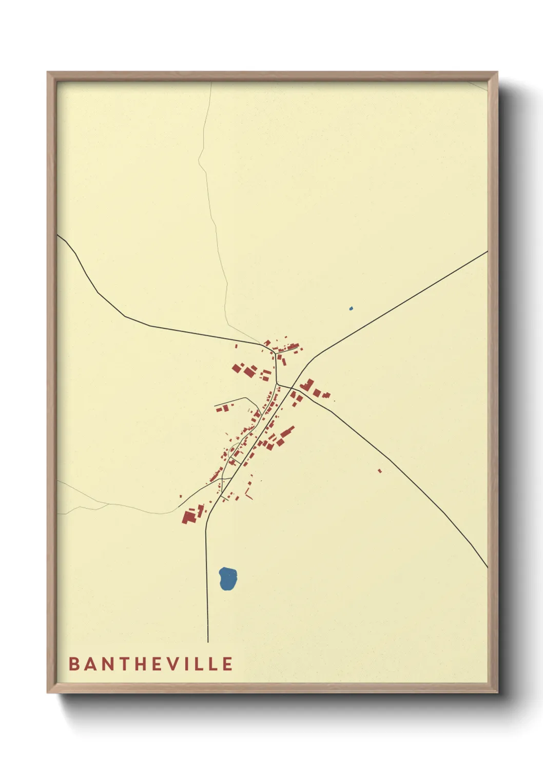 Une affiche de carte sur Bantheville