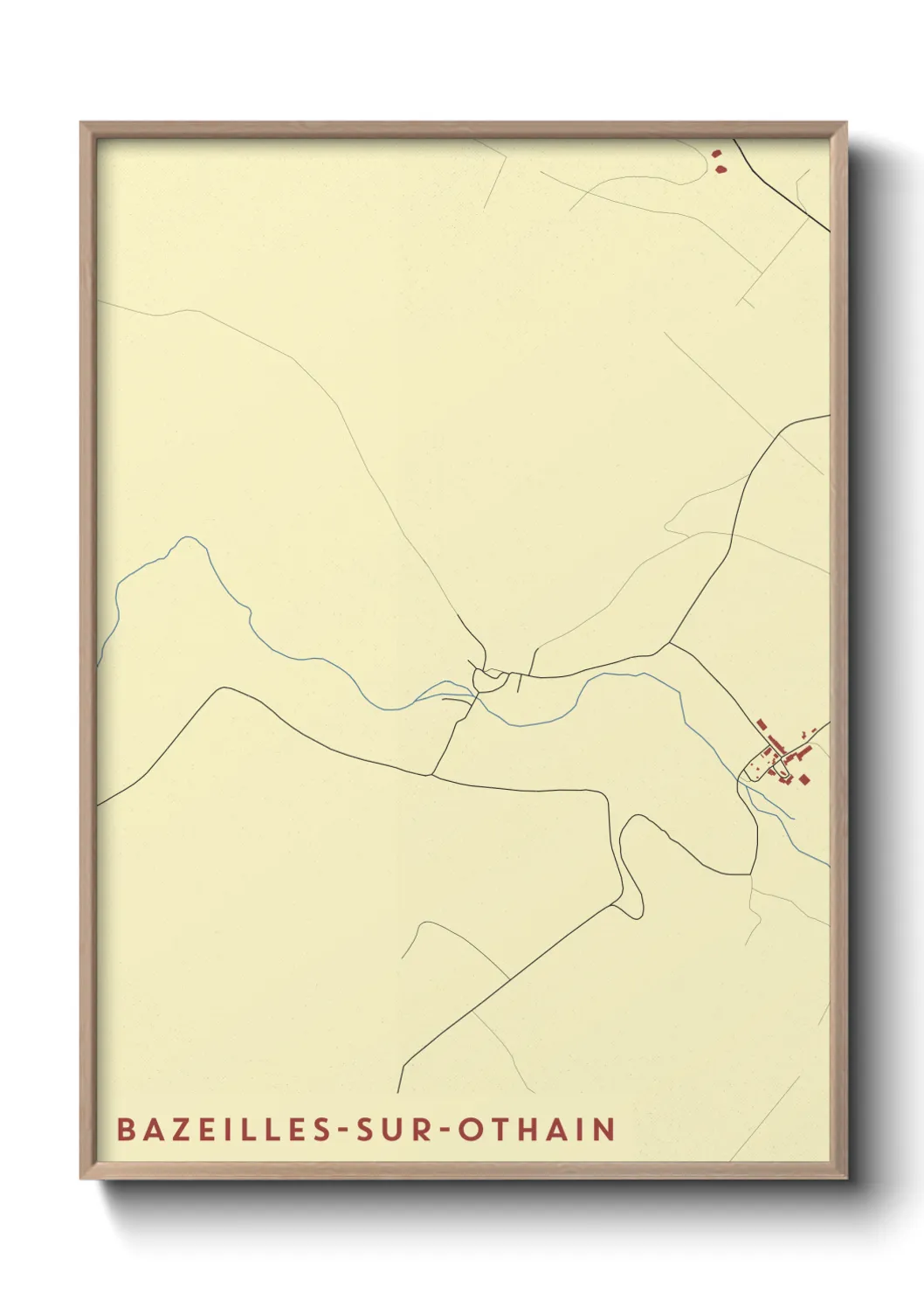 Un poster carteBazeilles-sur-Othain