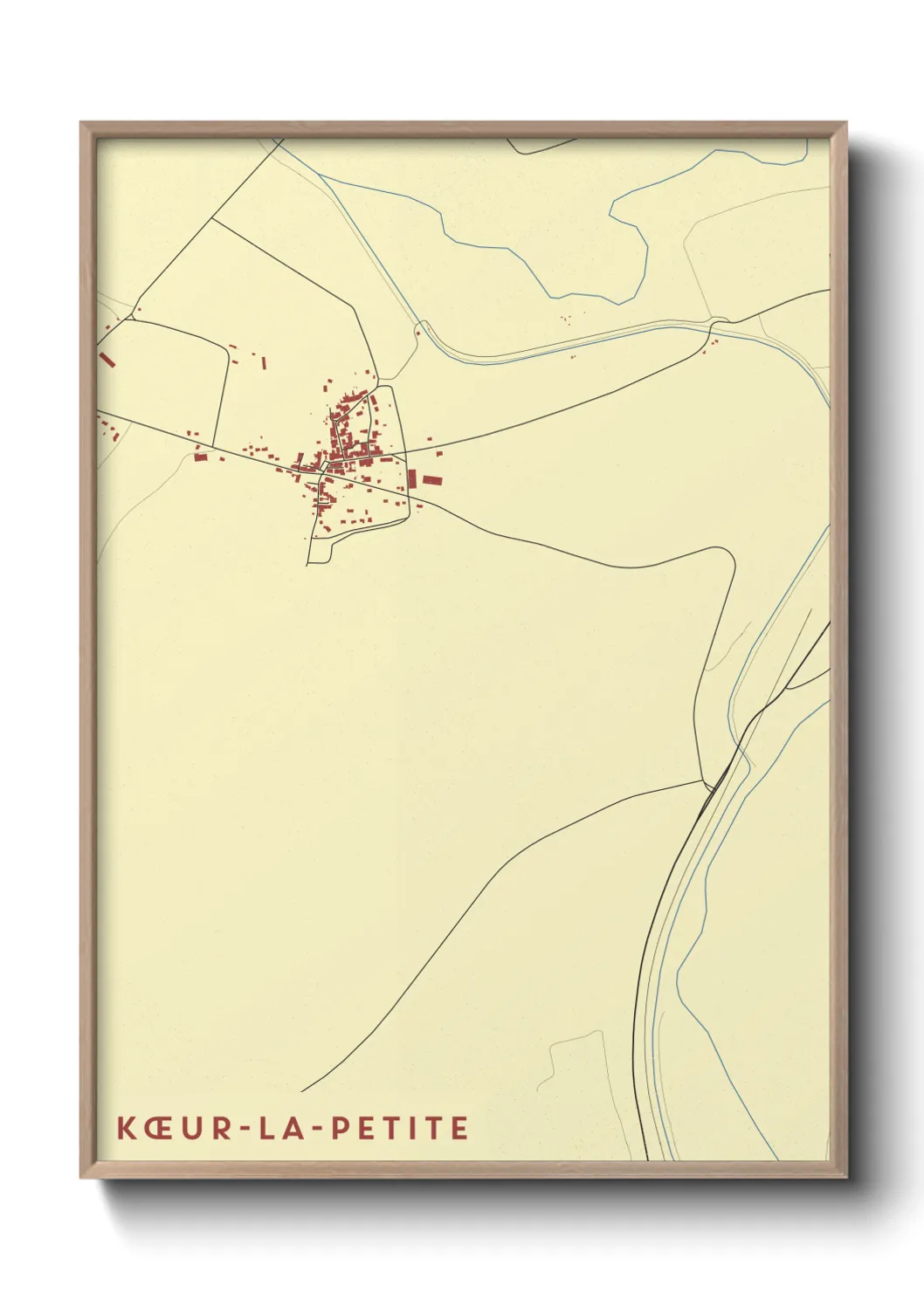 Une affiche de carte sur Kœur-la-Petite