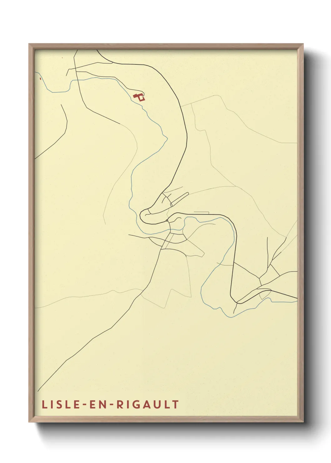 Un poster carteLisle-en-Rigault