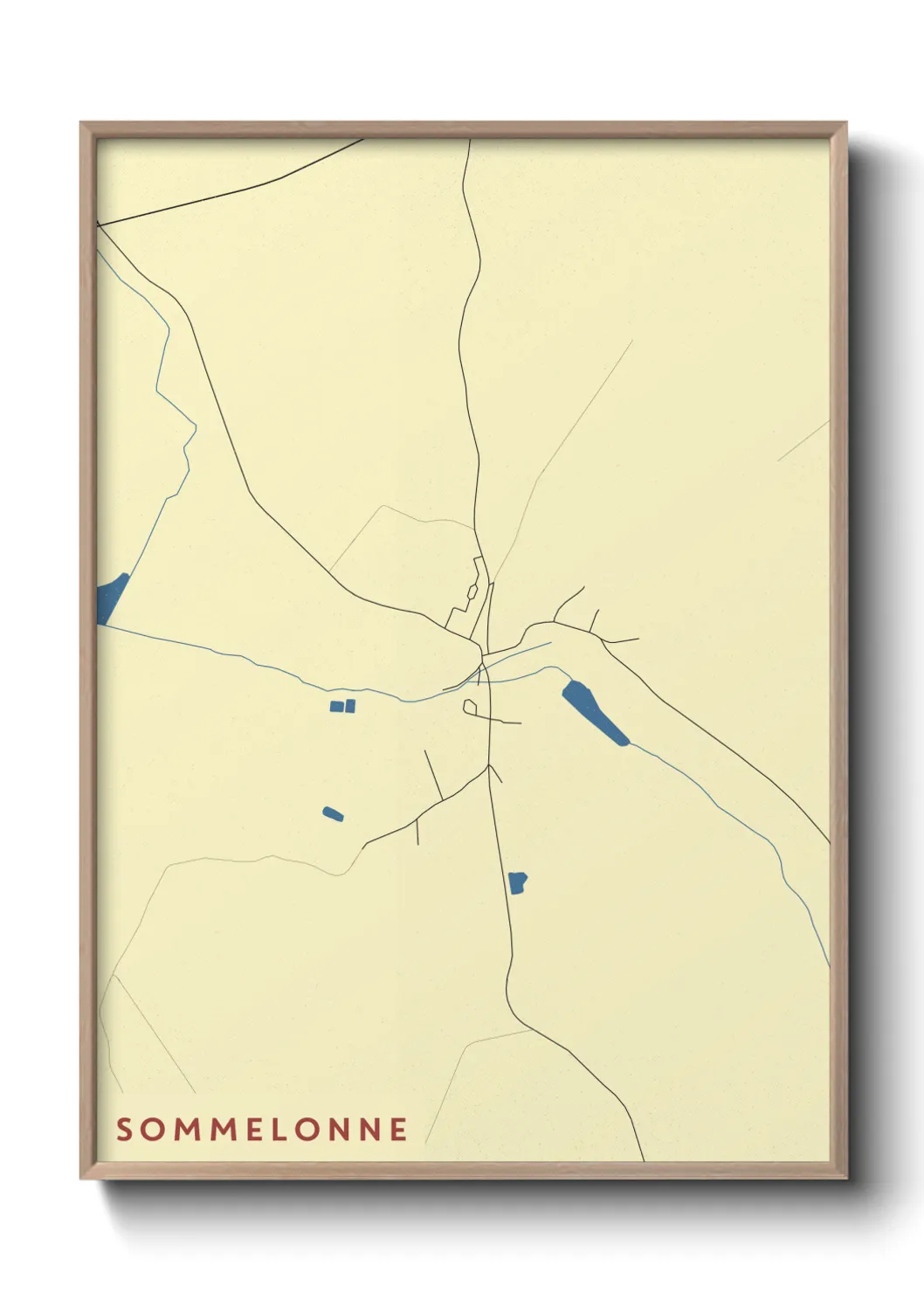 Une affiche de carte sur Sommelonne