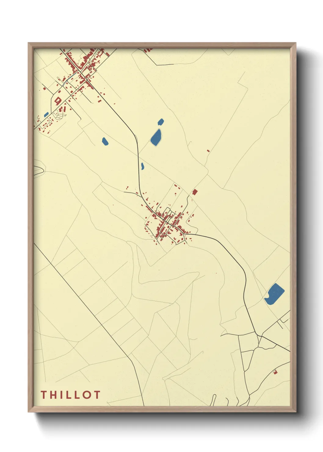 Une affiche de carte sur Thillot