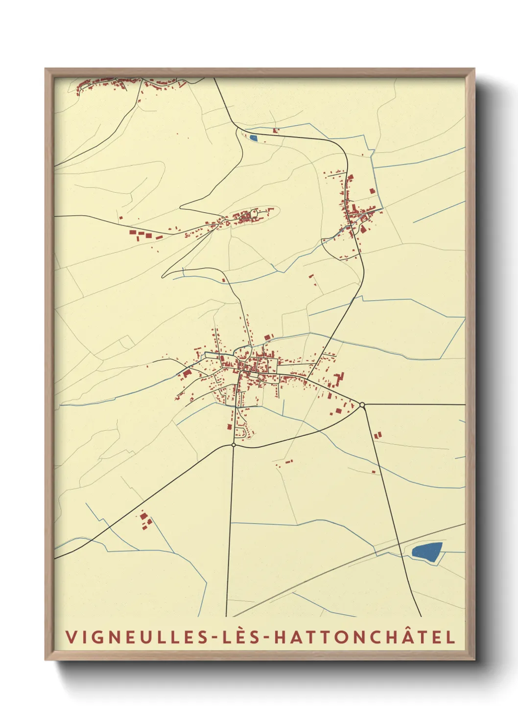 Un poster carteVigneulles-lès-Hattonchâtel