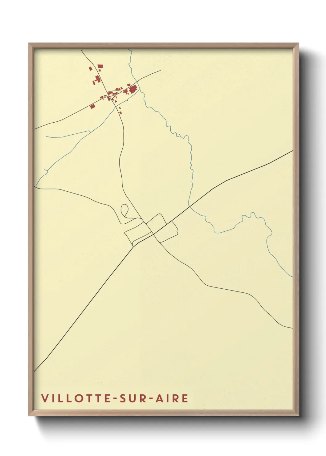 Un poster carteVillotte-sur-Aire