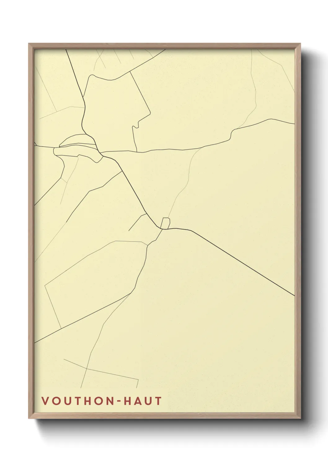 Un poster carteVouthon-Haut