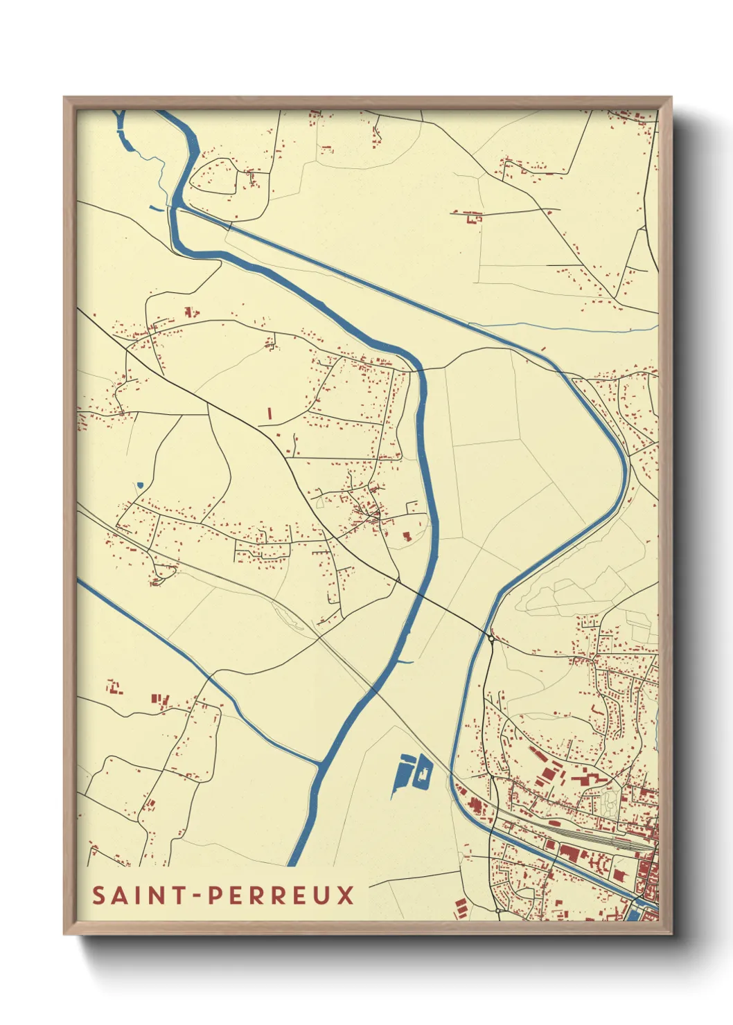 Un poster carteSaint-Perreux