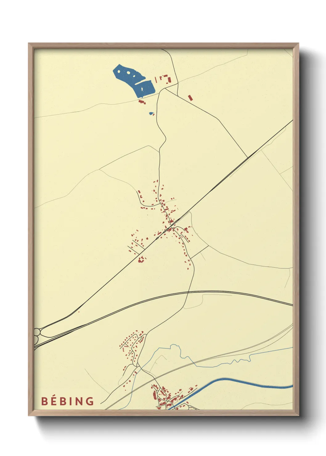 Une affiche de carte sur Bébing