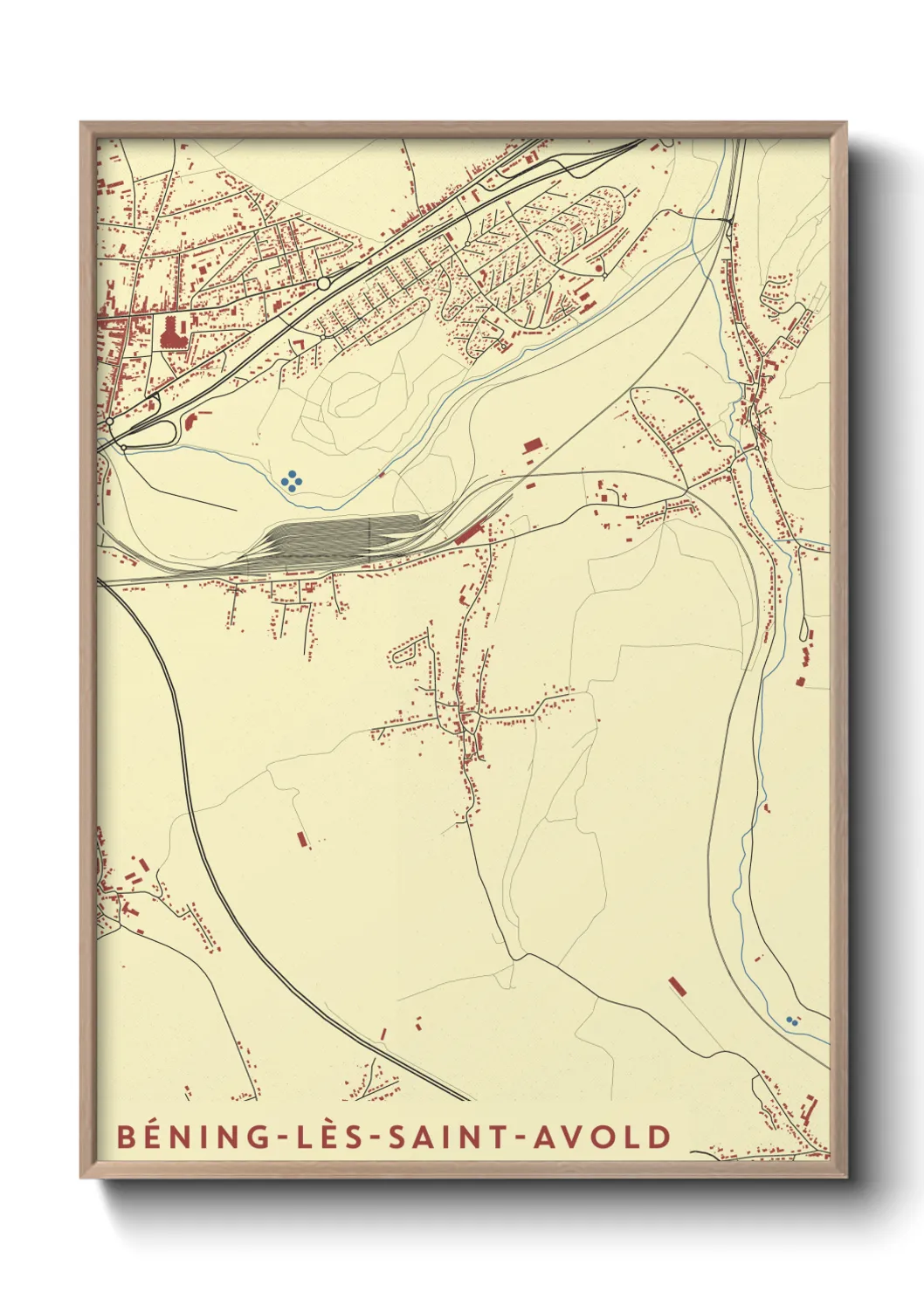 Un poster carteBéning-lès-Saint-Avold
