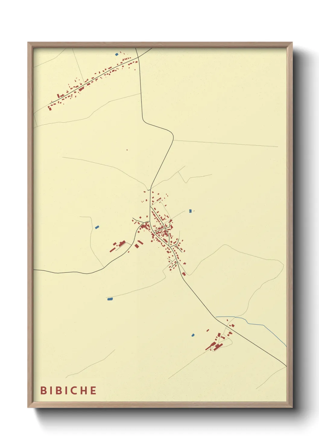 Une affiche de carte sur Bibiche