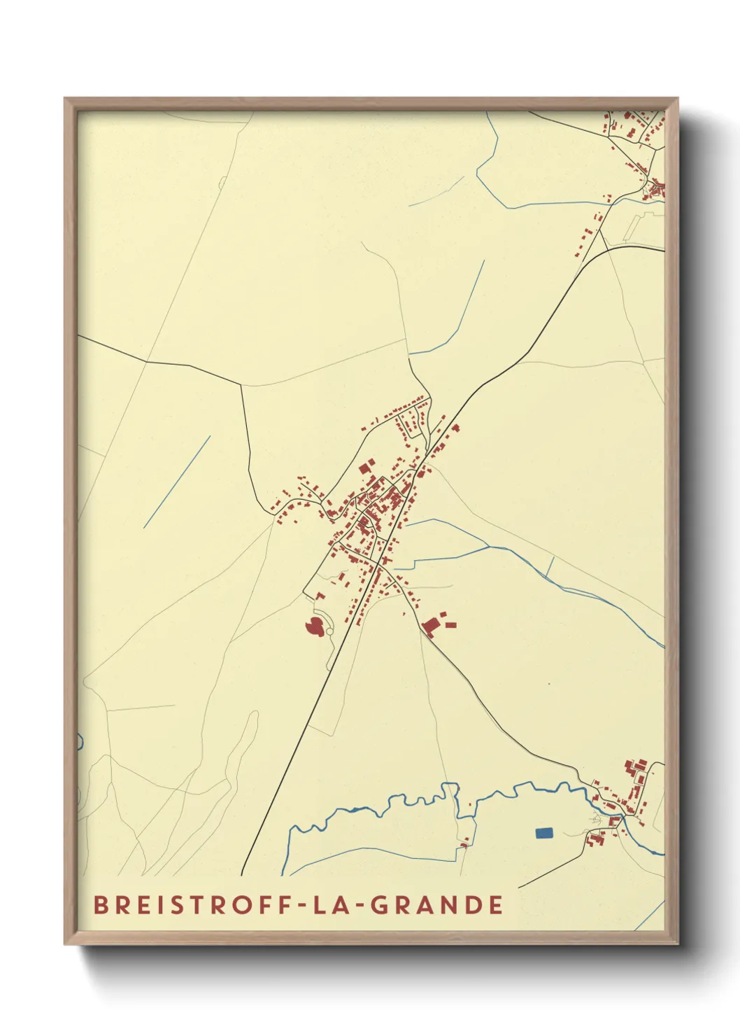 Un poster carteBreistroff-la-Grande