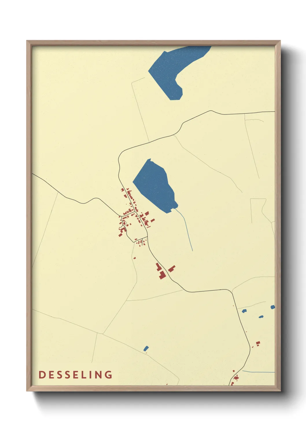 Une affiche de carte sur Desseling