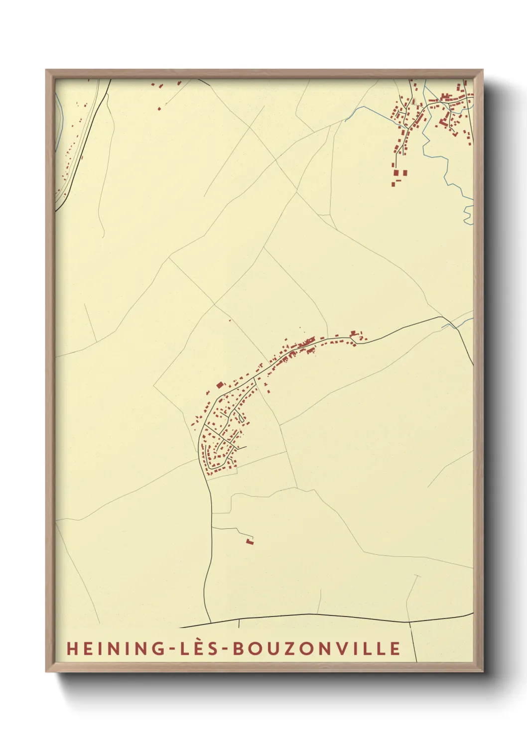 Un poster carteHeining-lès-Bouzonville