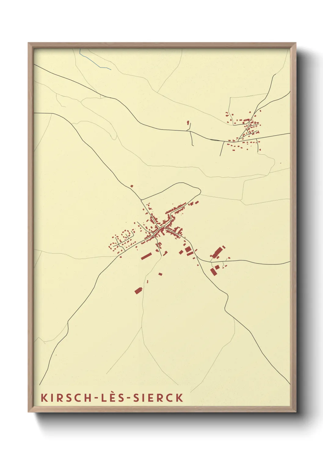 Un poster carteKirsch-lès-Sierck
