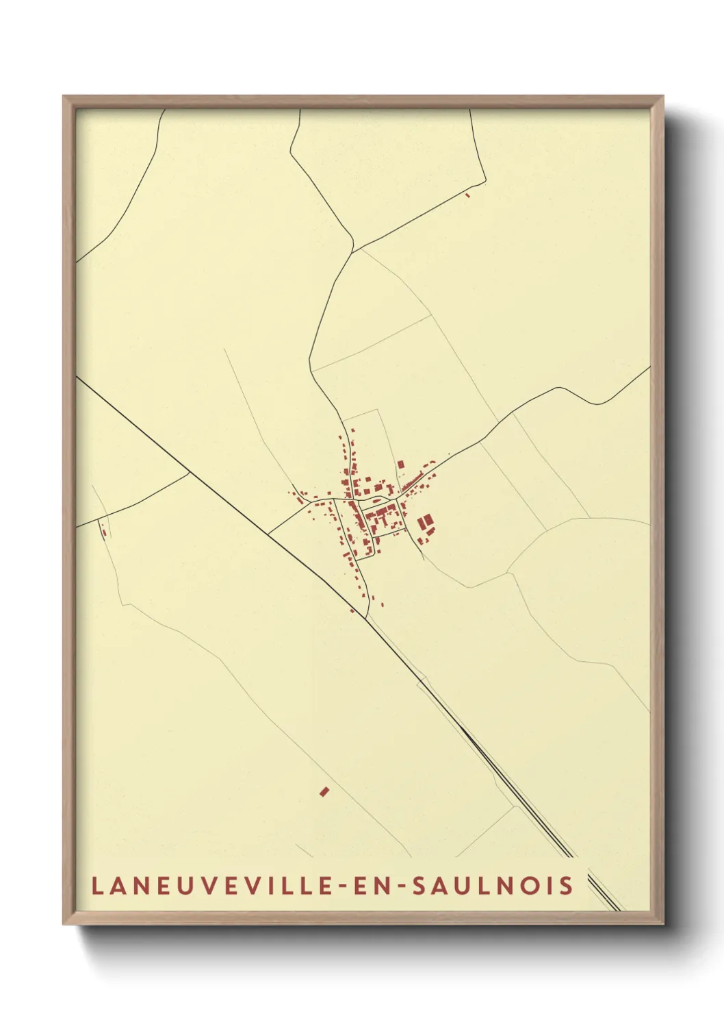 Un poster carteLaneuveville-en-Saulnois