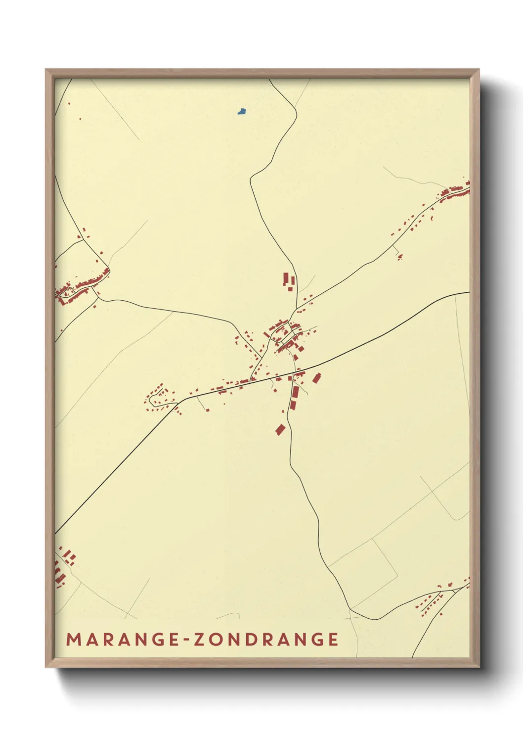 Un poster carteMarange-Zondrange