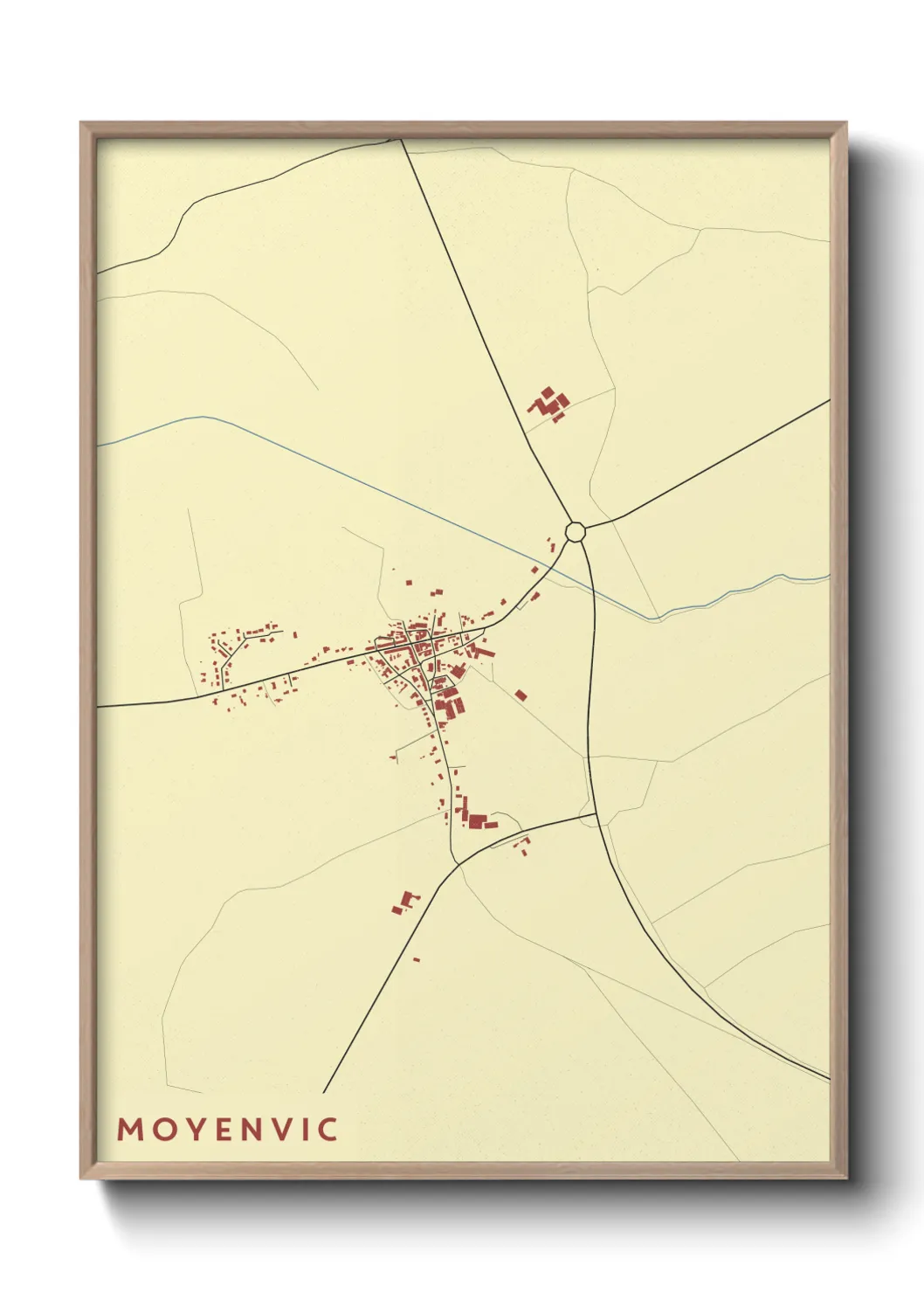 Une affiche de carte sur Moyenvic