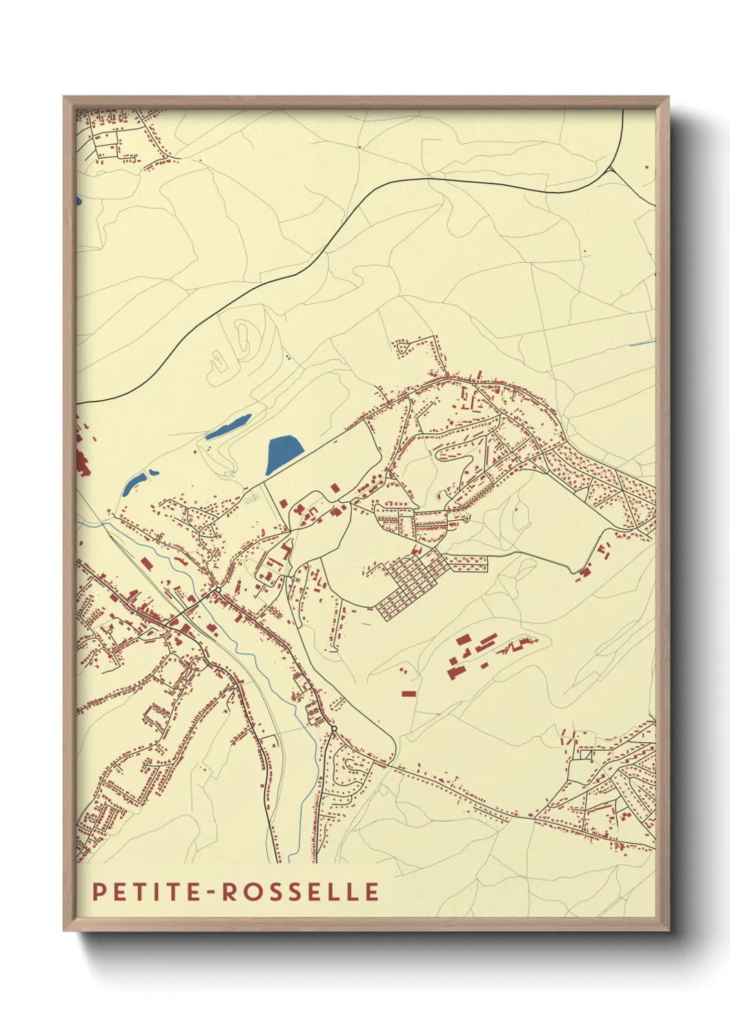Un poster cartePetite-Rosselle