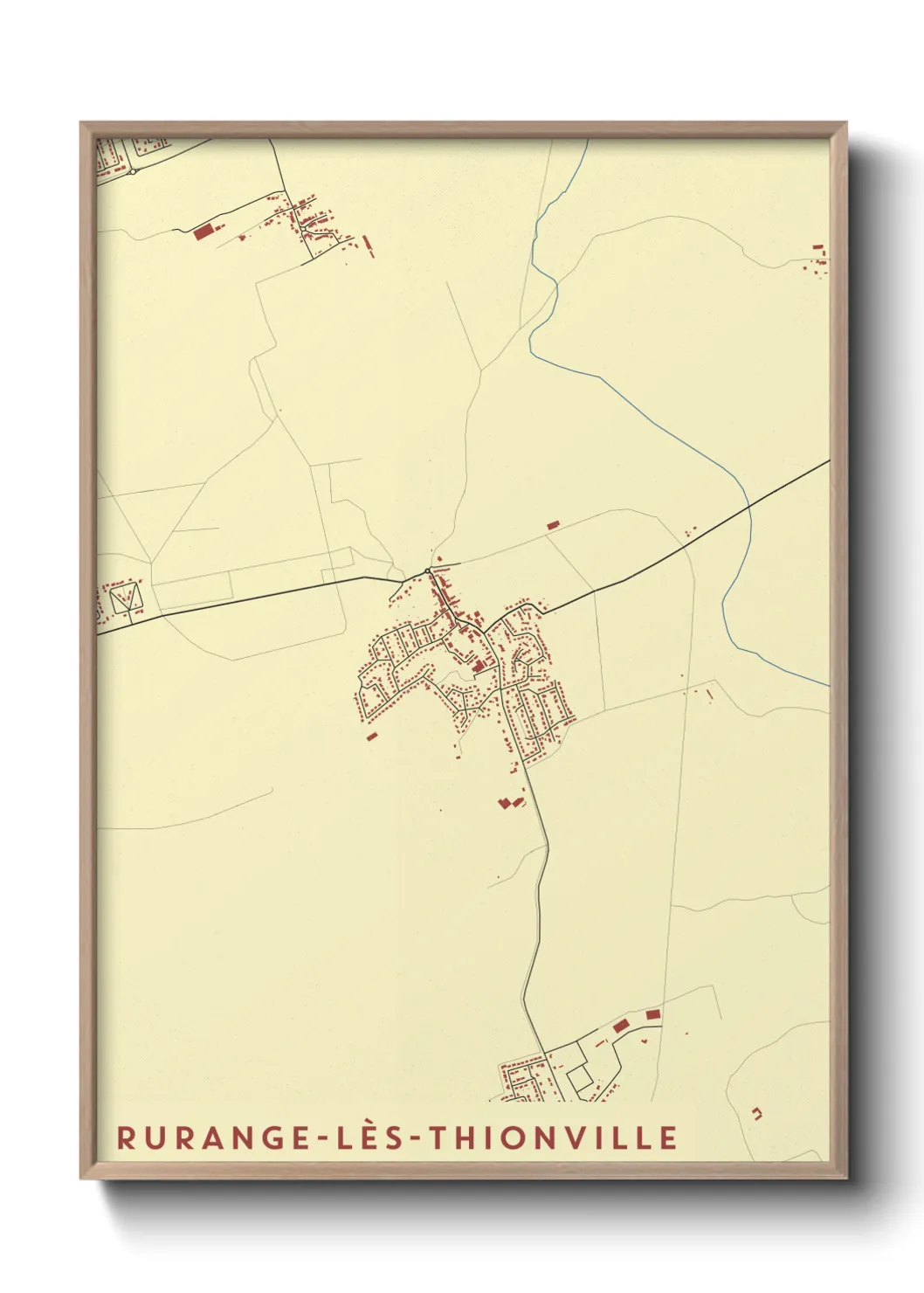 Un poster carteRurange-lès-Thionville