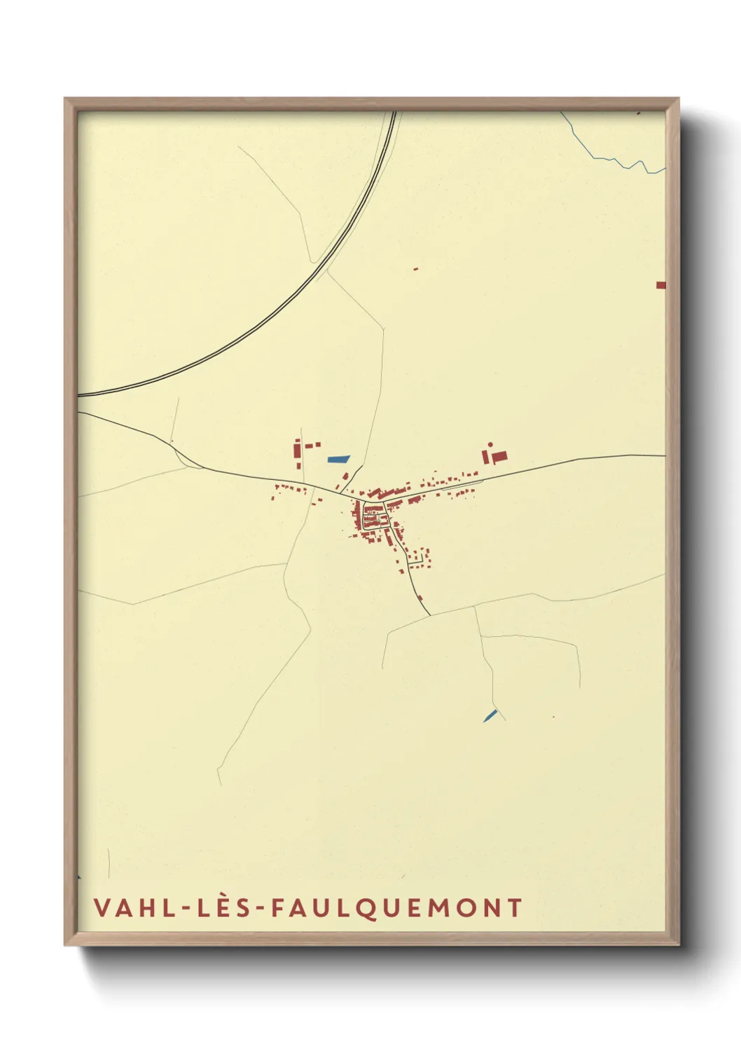 Un poster carteVahl-lès-Faulquemont
