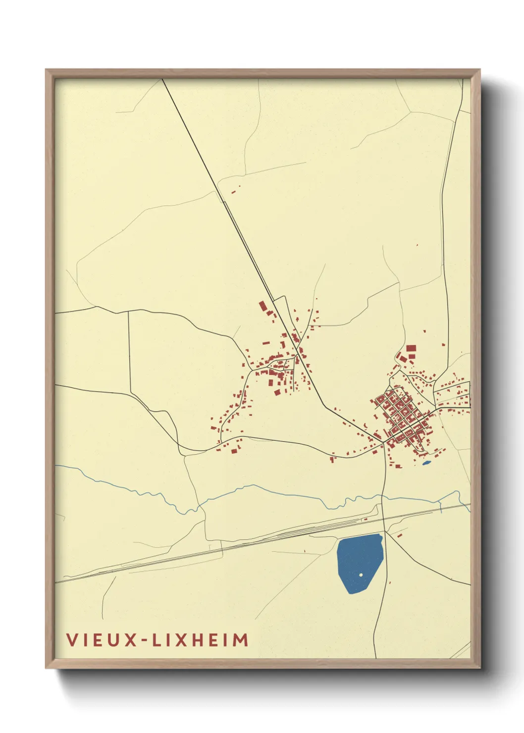 Un poster carteVieux-Lixheim