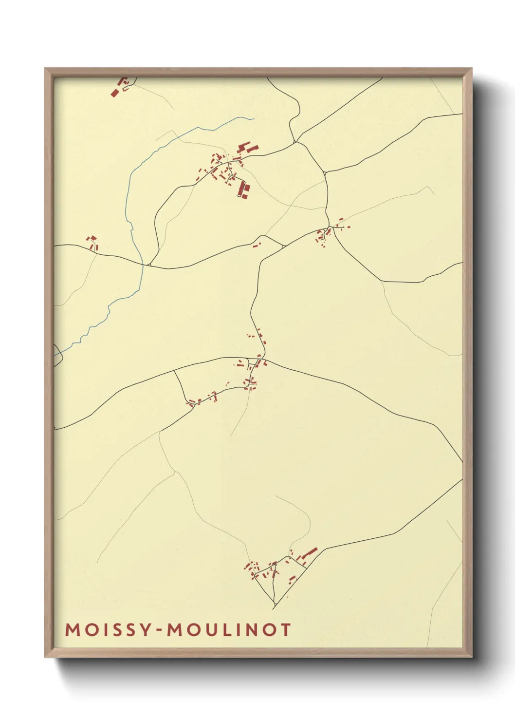 Un poster carteMoissy-Moulinot