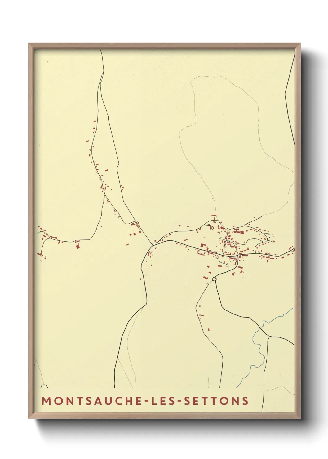 Une affiche de carte sur Montsauche-les-Settons
