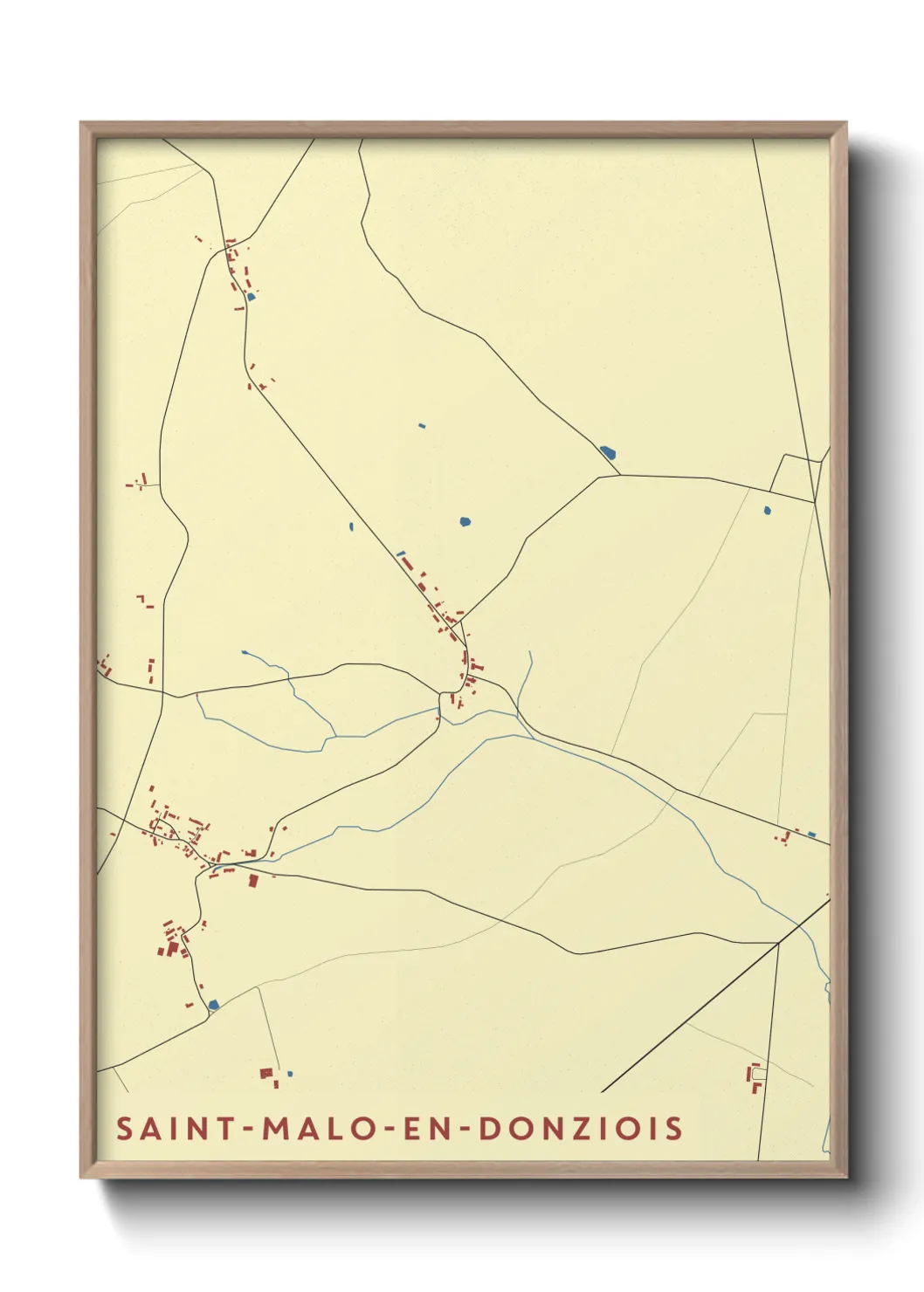 Un poster carteSaint-Malo-en-Donziois