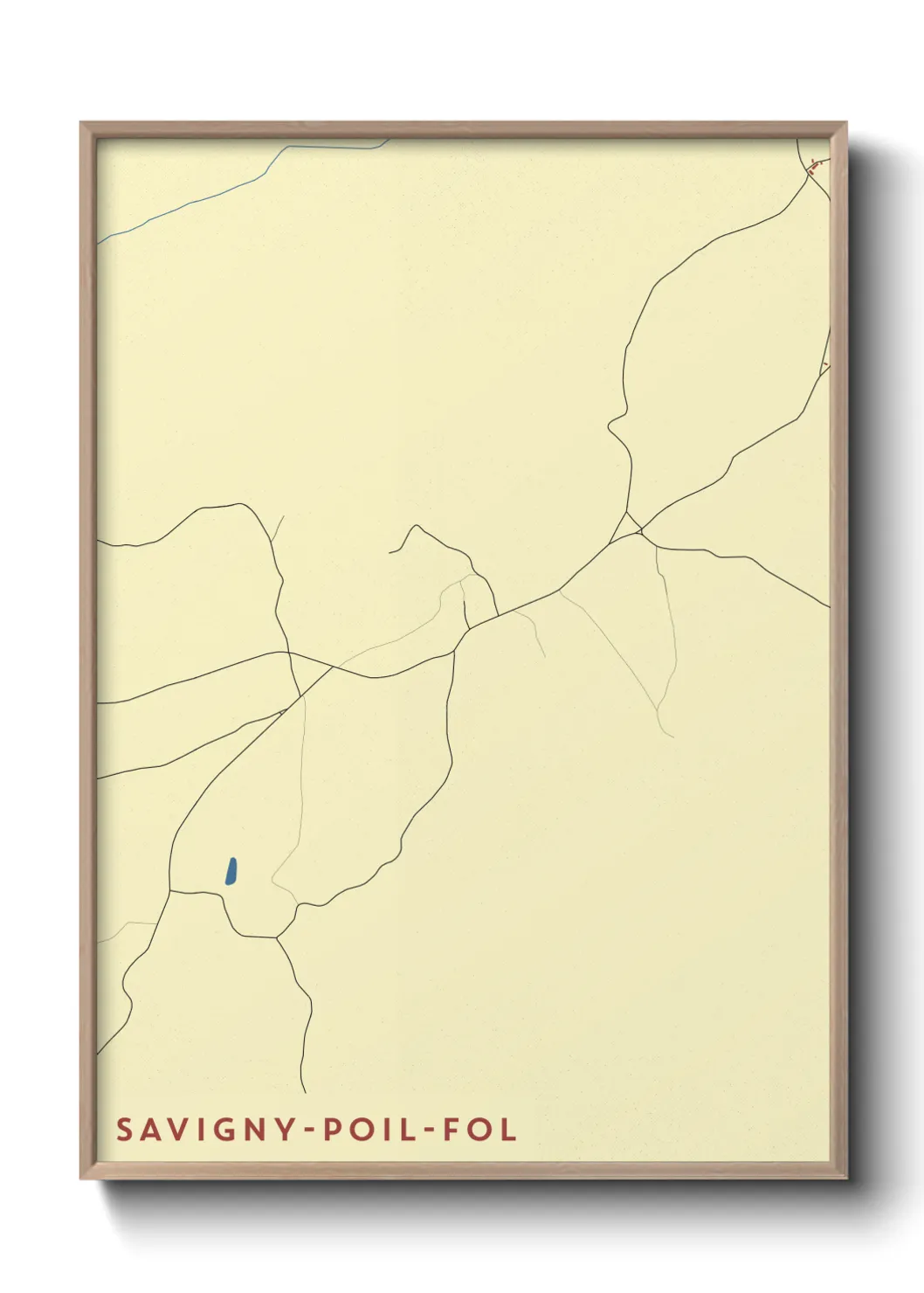 Un poster carteSavigny-Poil-Fol