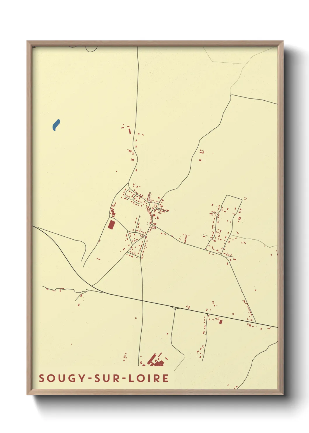 Un poster carteSougy-sur-Loire