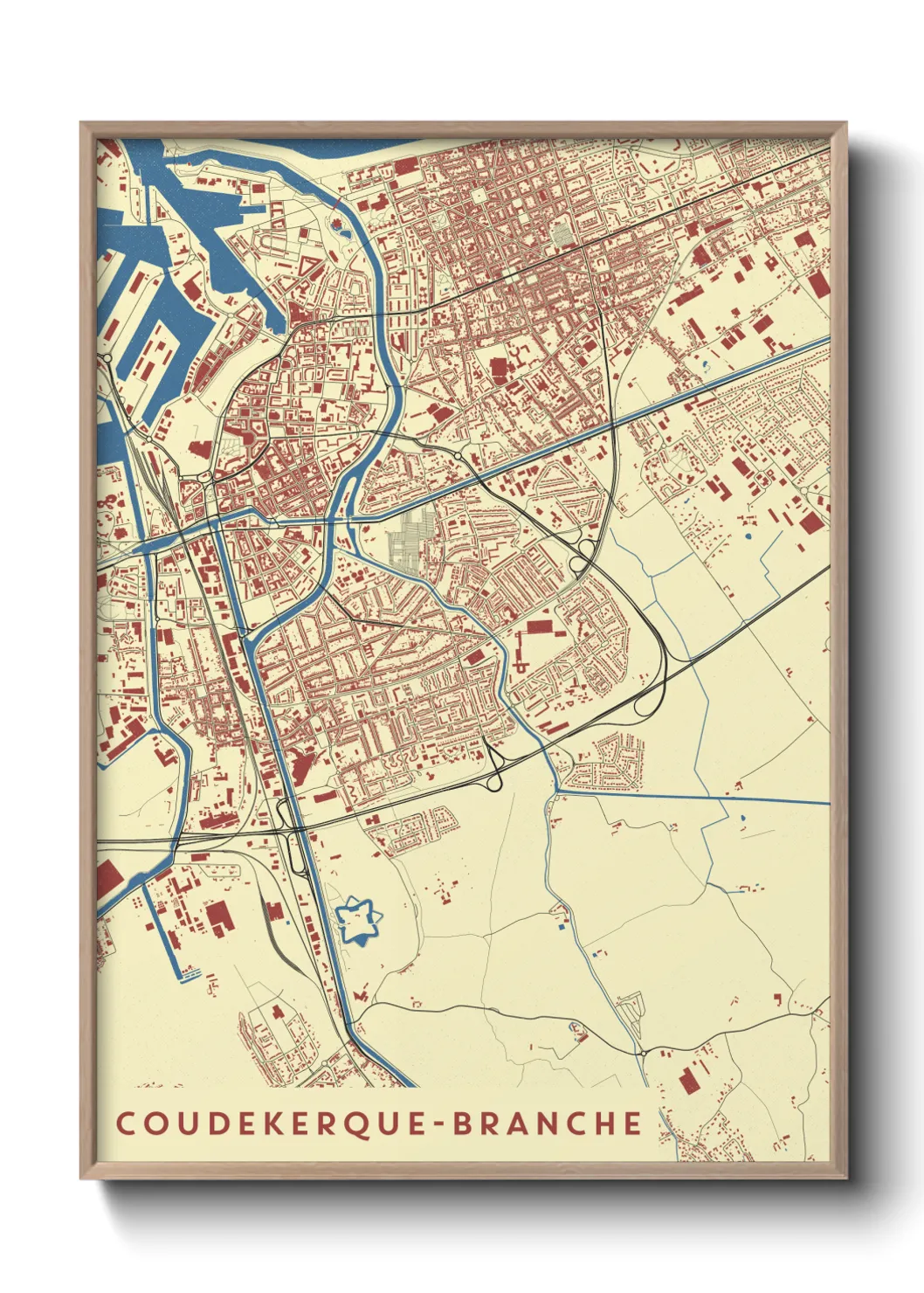 Un poster carteCoudekerque-Branche