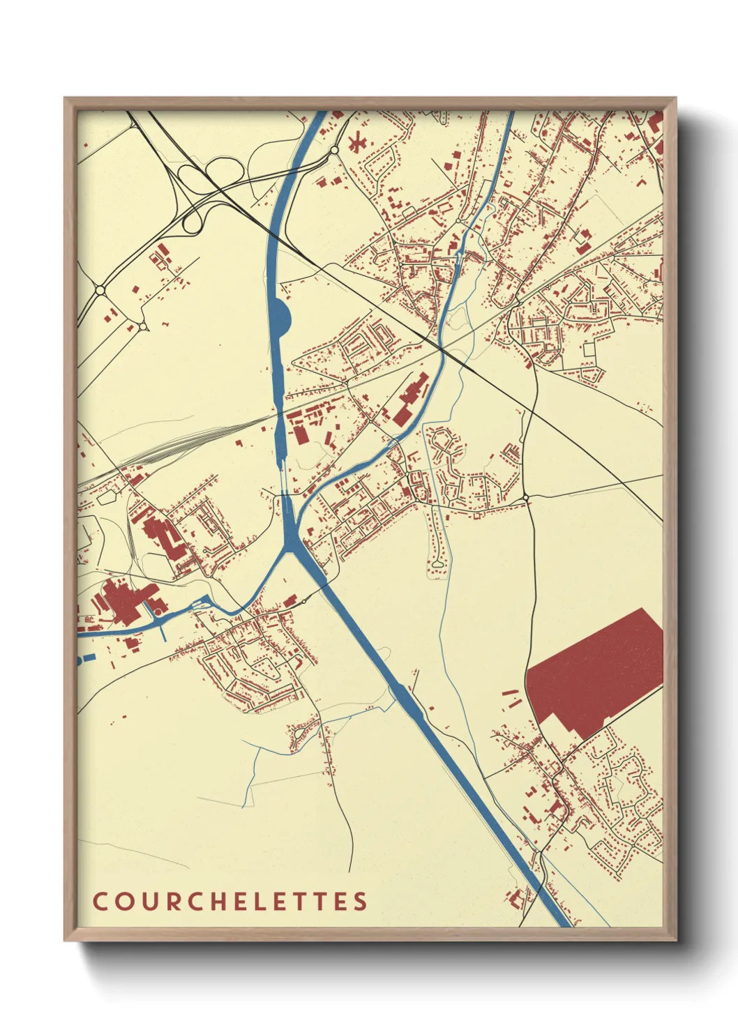 Un poster carteCourchelettes