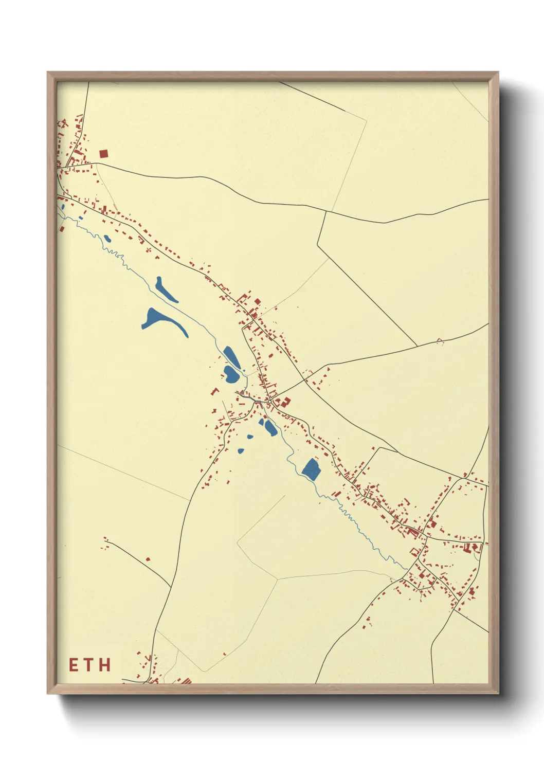 Une affiche de carte sur Eth