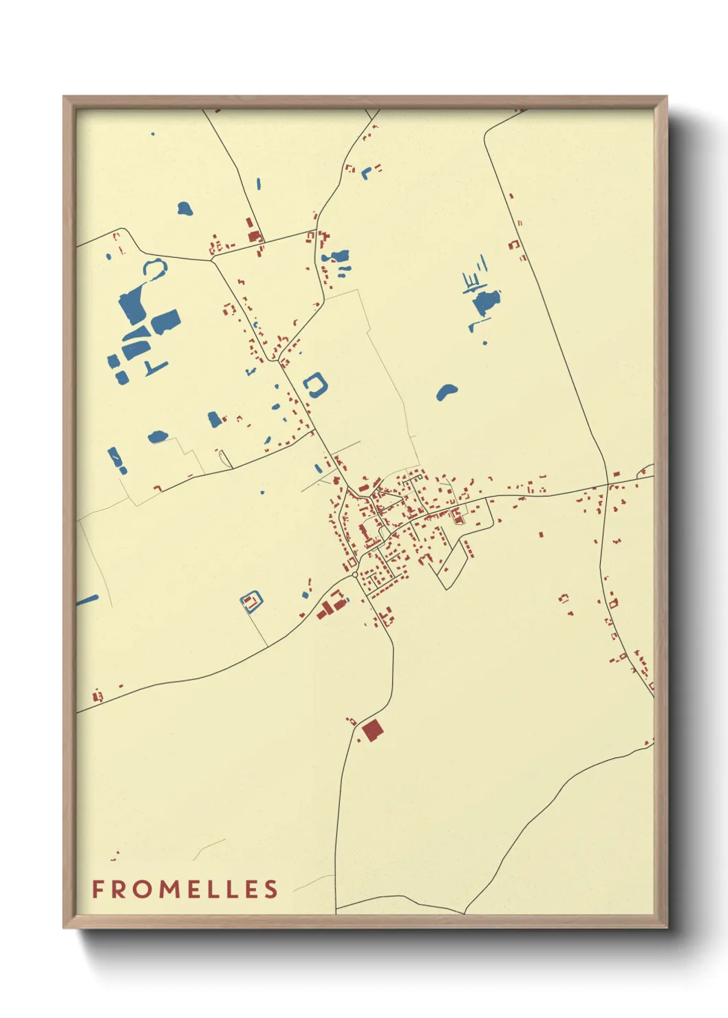 Une affiche de carte sur Fromelles