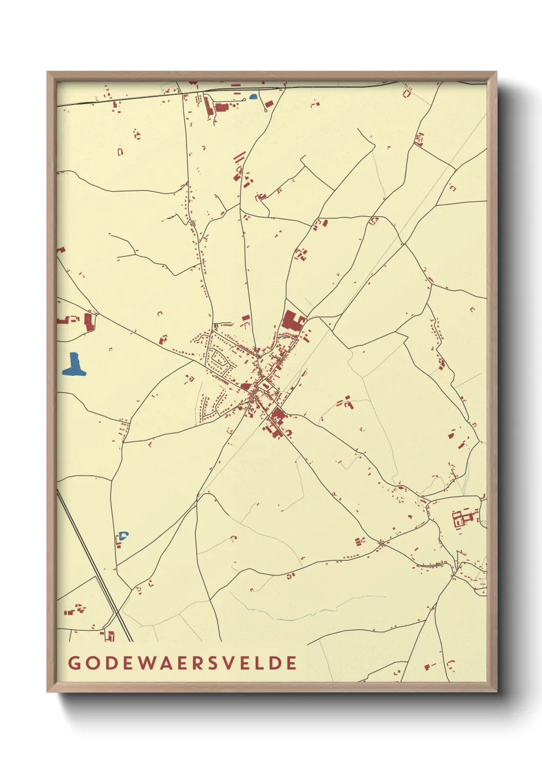 Un poster carteGodewaersvelde