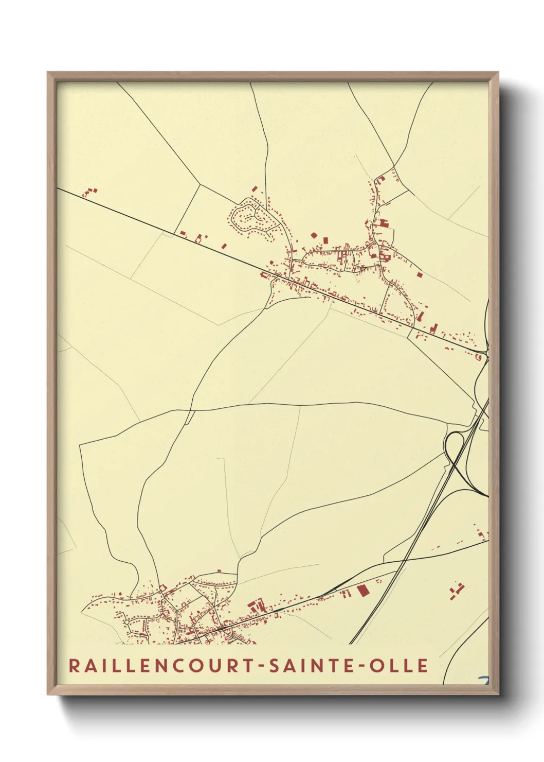 Un poster carteRaillencourt-Sainte-Olle