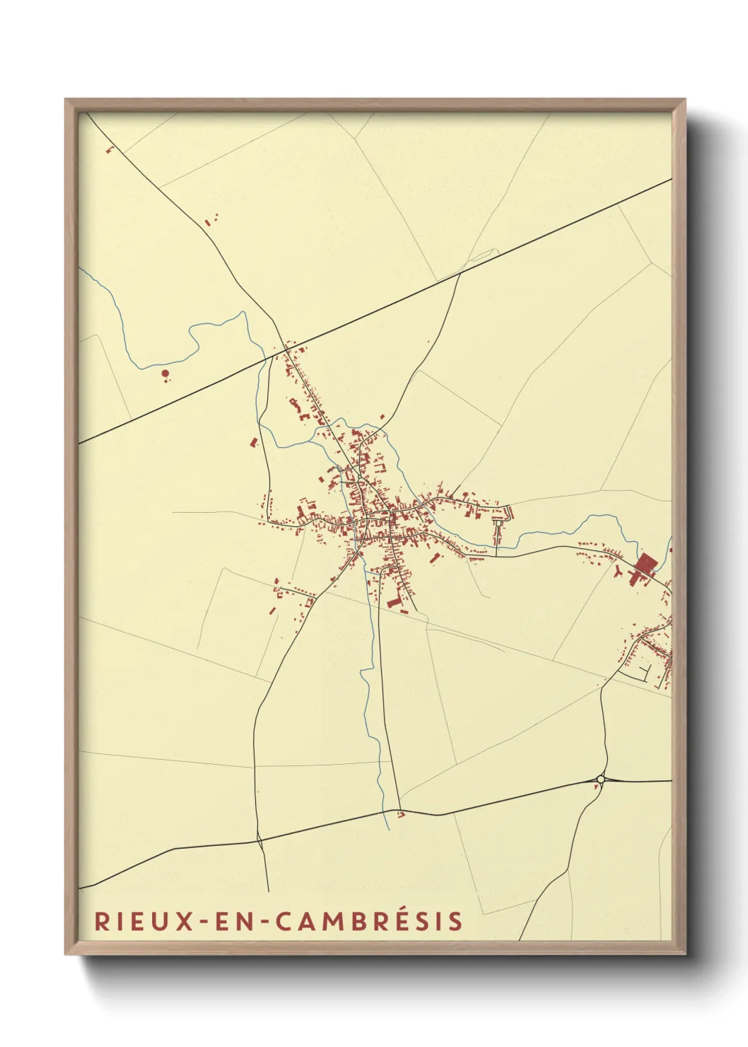 Un poster carteRieux-en-Cambrésis