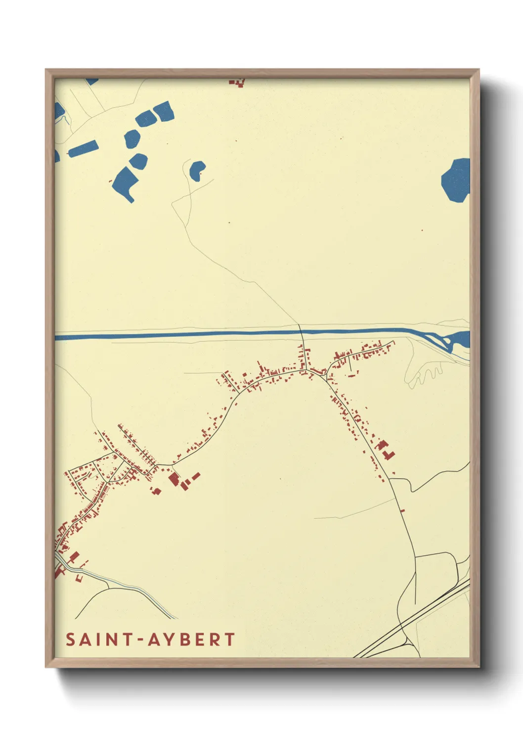 Un poster carteSaint-Aybert