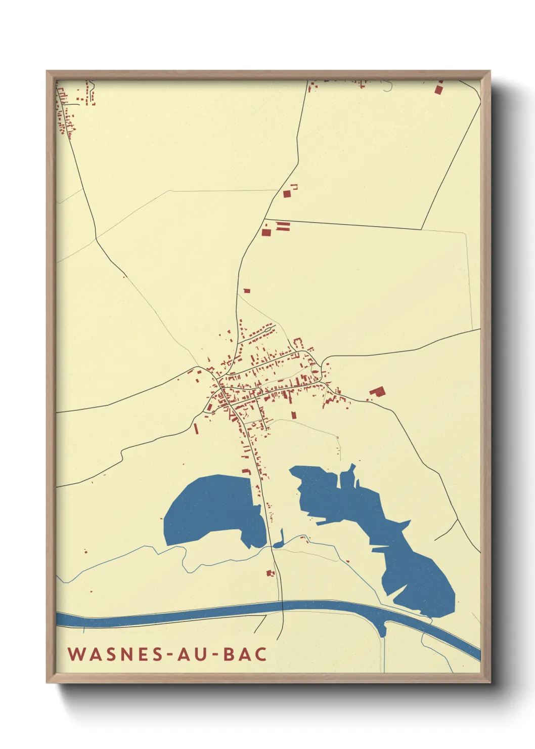 Un poster carteWasnes-au-Bac