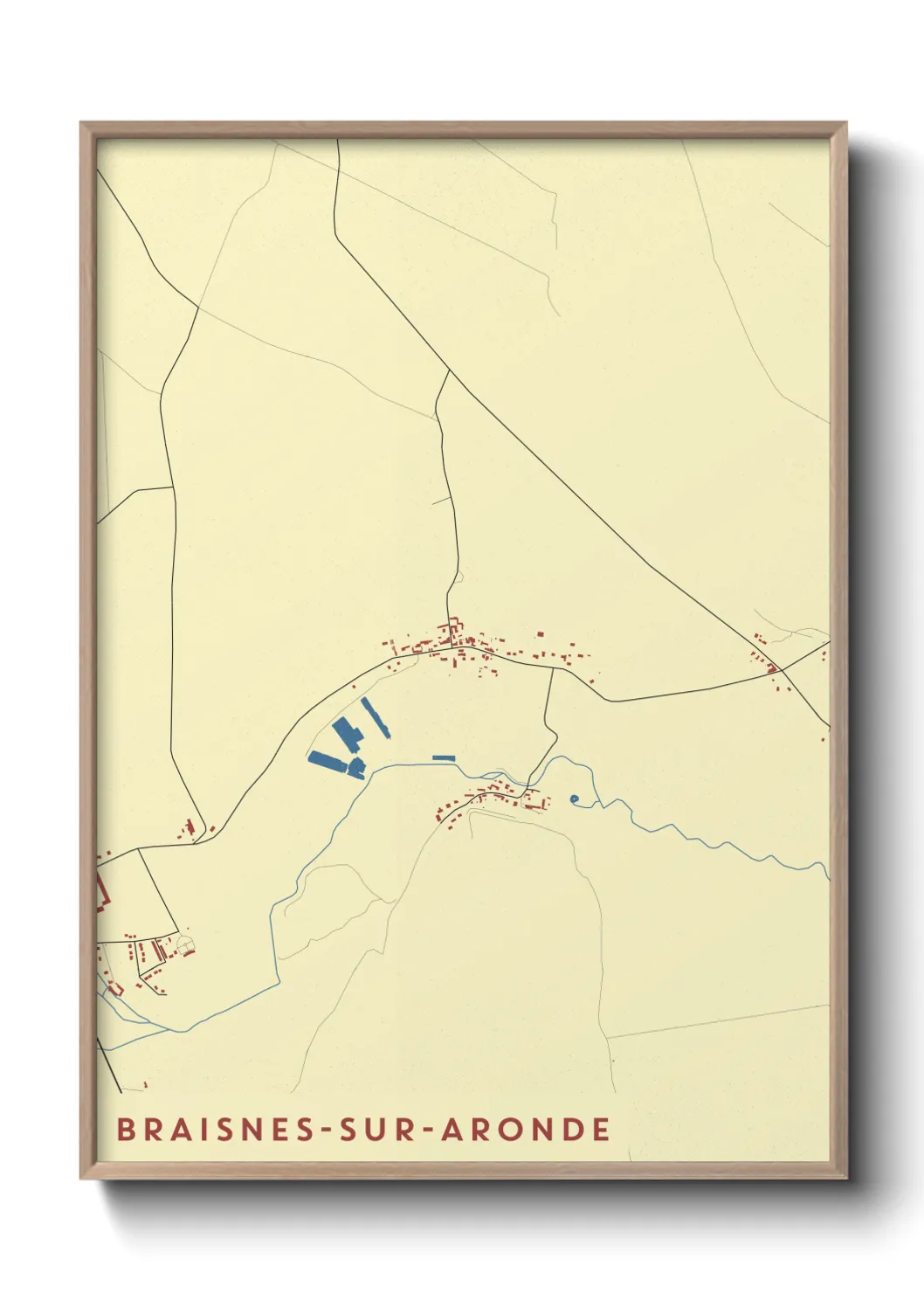 Un poster carteBraisnes-sur-Aronde