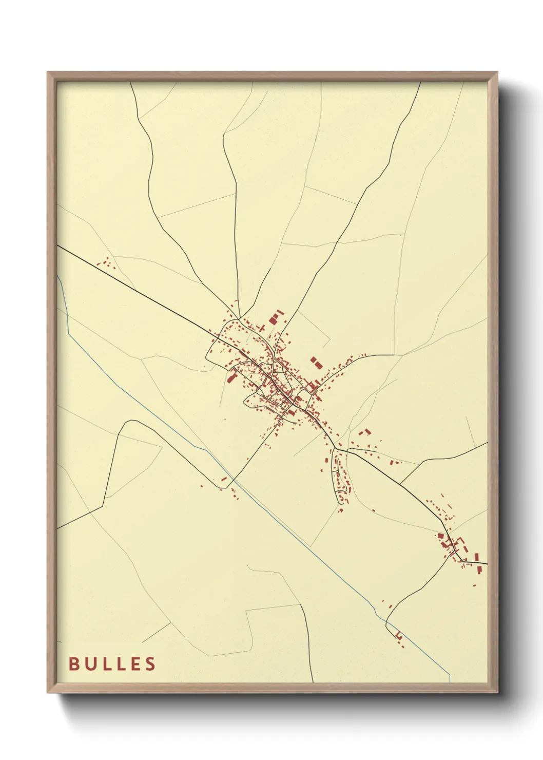 Une affiche de carte sur Bulles