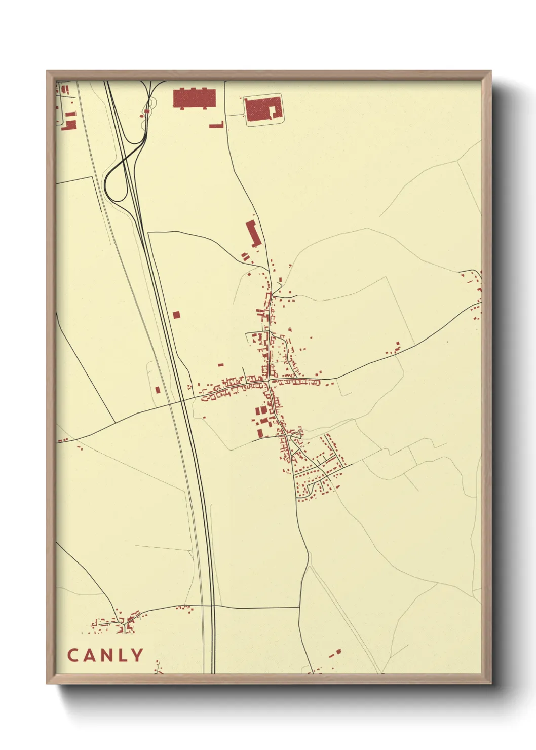 Une affiche de carte sur Canly