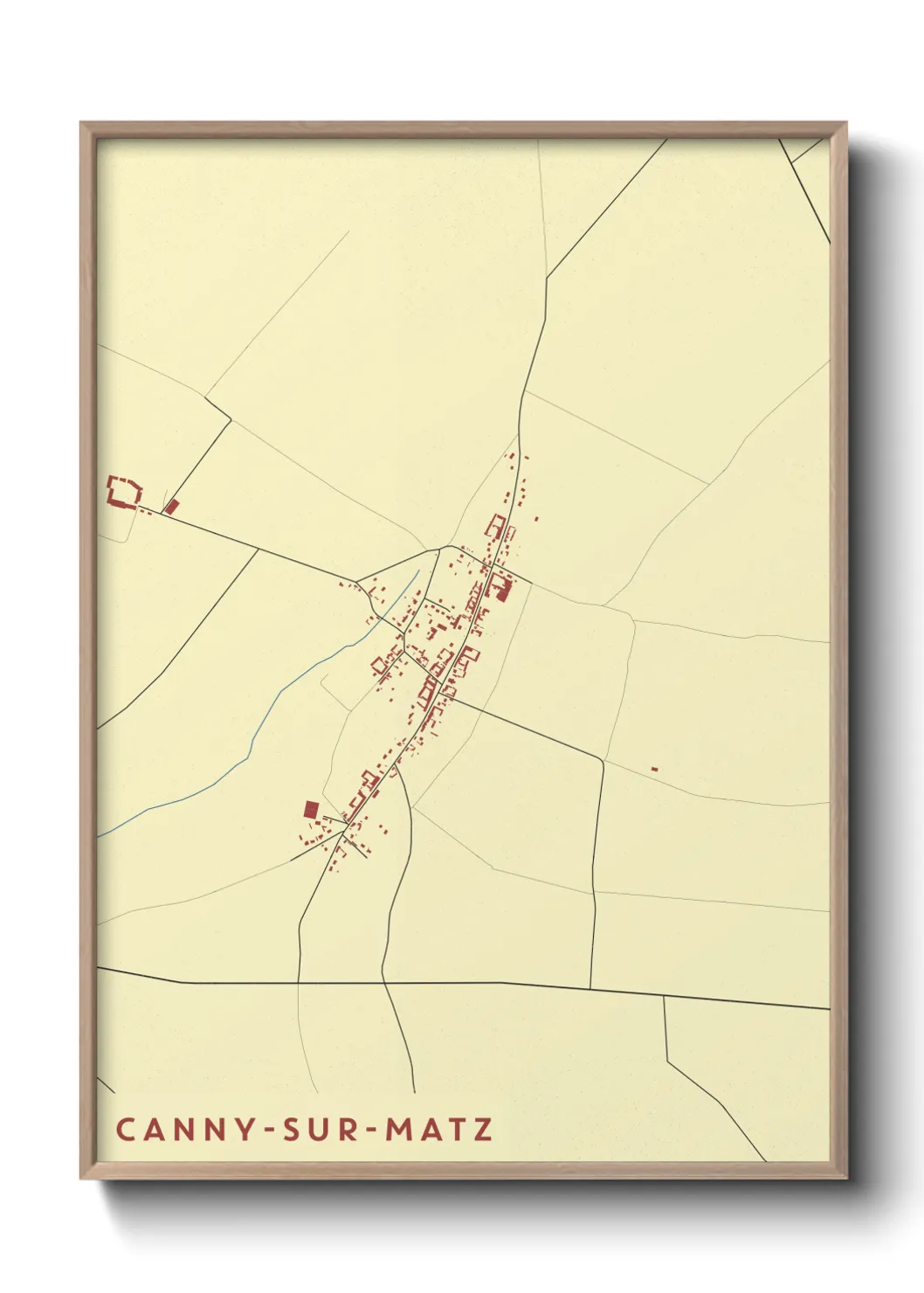 Un poster carteCanny-sur-Matz