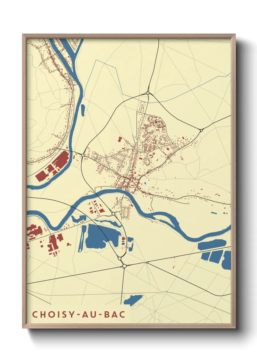 Un poster carteChoisy-au-Bac